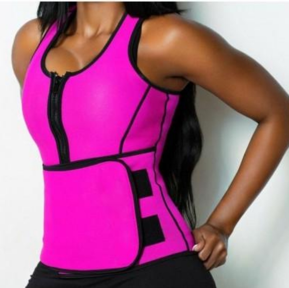 High Compression Neoprene Vest Shaper with Belt
